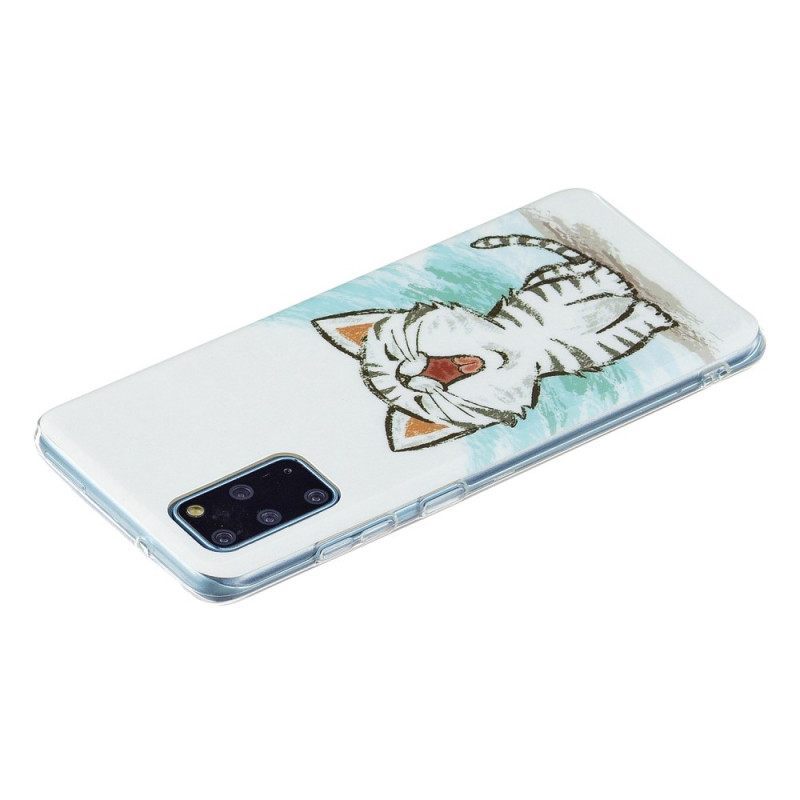 Θήκη Samsung Galaxy S20 Plus / S20 Plus 5G Φθορίζουσα Γάτα