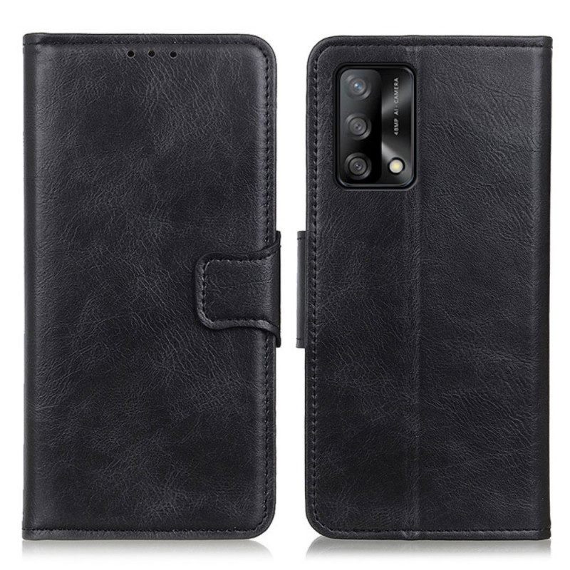 Κάλυμμα Oppo A74 4G Αναστρέψιμο Κούμπωμα Με Εφέ Δέρματος