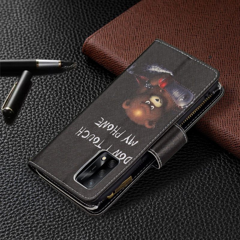 Κάλυμμα Oppo A74 4G Τσέπη Με Φερμουάρ