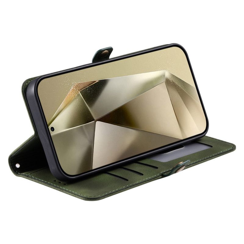 Δερματινη Θηκη Samsung Galaxy S25 5g Εφέ Σουέτ Μαντάλα