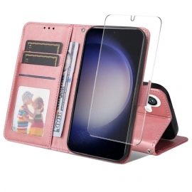 Δερματινη Θηκη Samsung Galaxy S25 5g Enkay Τεχνητό Δέρμα Με Προστατευτικό Οθόνης Από Σκληρυμένο Γυαλί