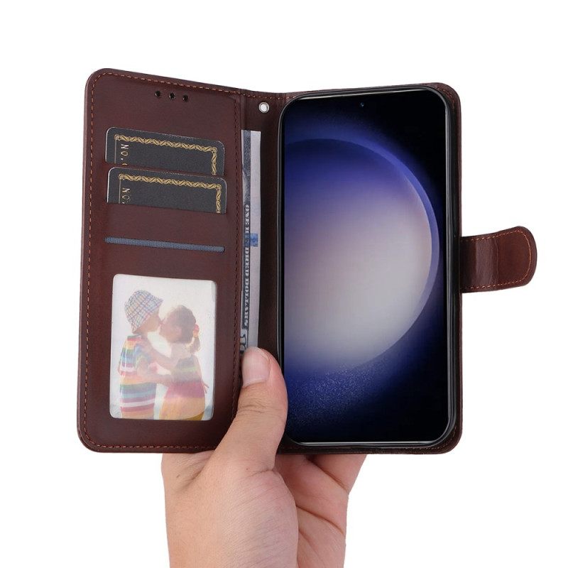 Δερματινη Θηκη Samsung Galaxy S25 5g Enkay Τεχνητό Δέρμα Με Προστατευτικό Οθόνης Από Σκληρυμένο Γυαλί