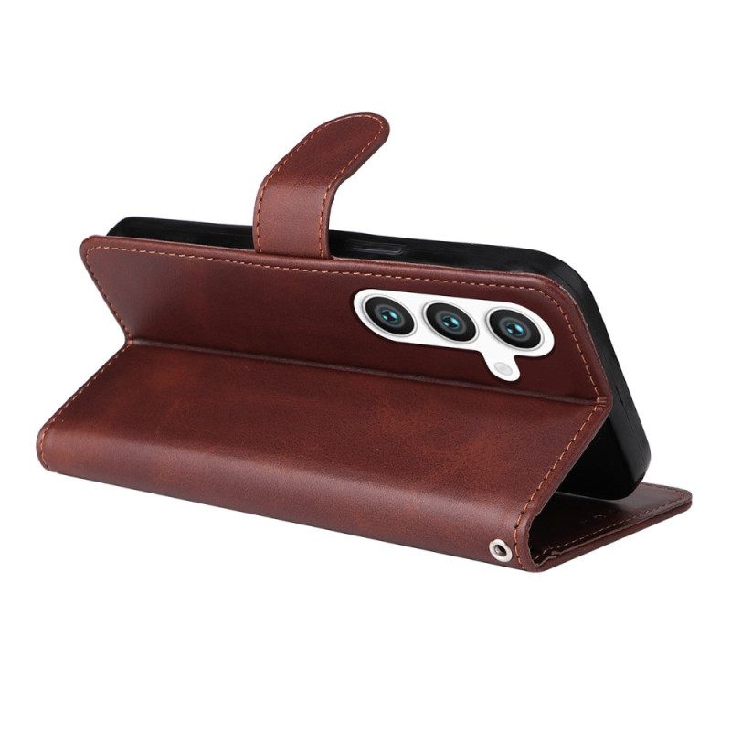 Δερματινη Θηκη Samsung Galaxy S25 5g Enkay Τεχνητό Δέρμα Με Προστατευτικό Οθόνης Από Σκληρυμένο Γυαλί