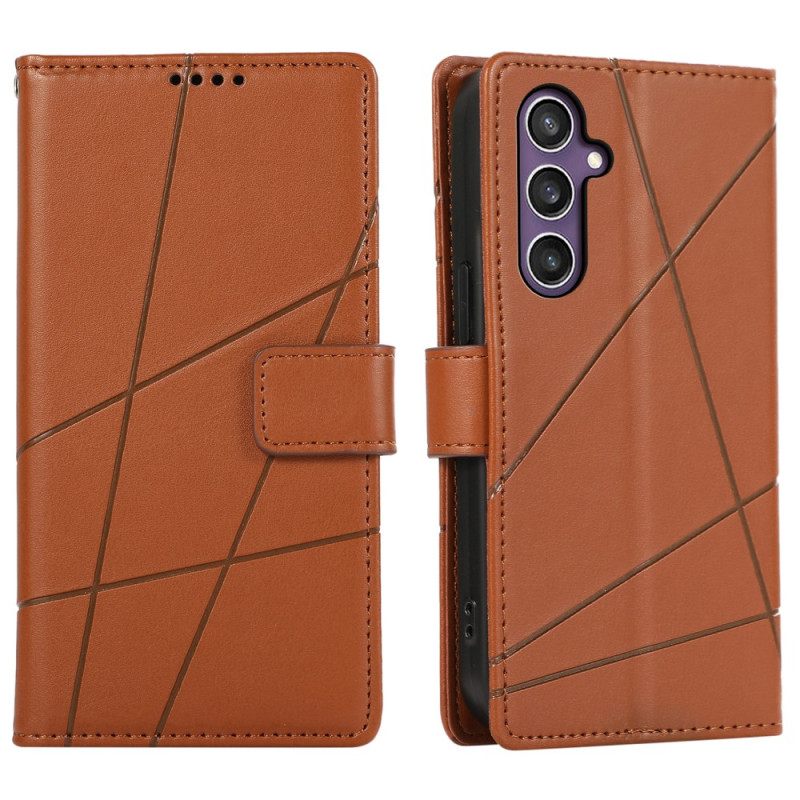 Δερματινη Θηκη Samsung Galaxy S25 5g Γραμμές Και 3 Θήκες Καρτών