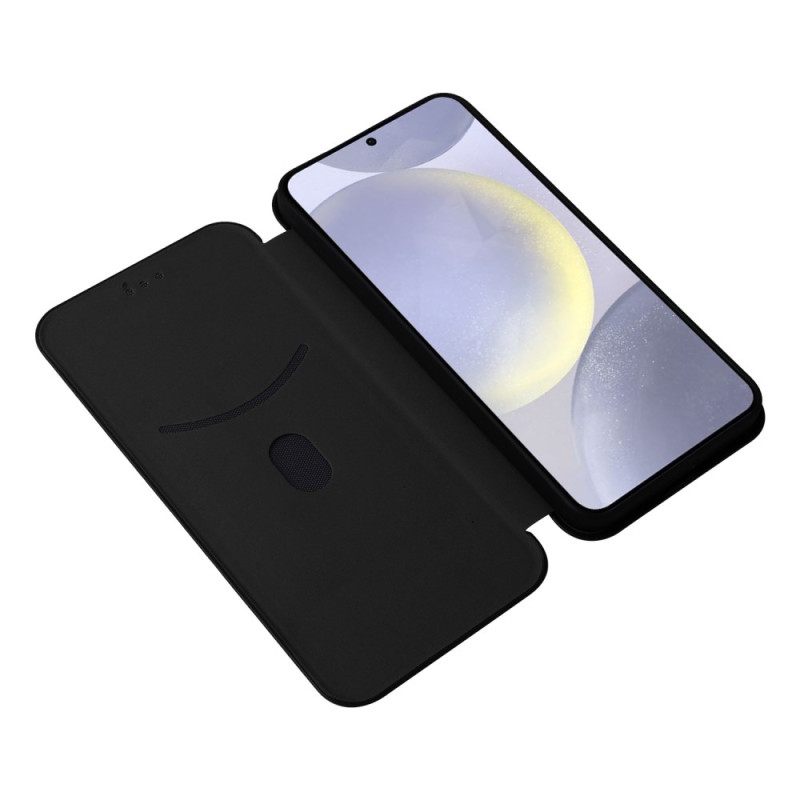 Δερματινη Θηκη Samsung Galaxy S25 5g Ίνες Άνθρακα Σιλικόνης