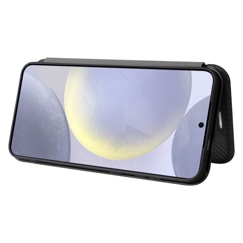 Δερματινη Θηκη Samsung Galaxy S25 5g Ίνες Άνθρακα Σιλικόνης