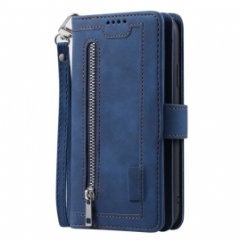 Δερματινη Θηκη Samsung Galaxy S25 5g Πορτοφόλι Με 9 Υποδοχές Καρτών Και Κορδόνι