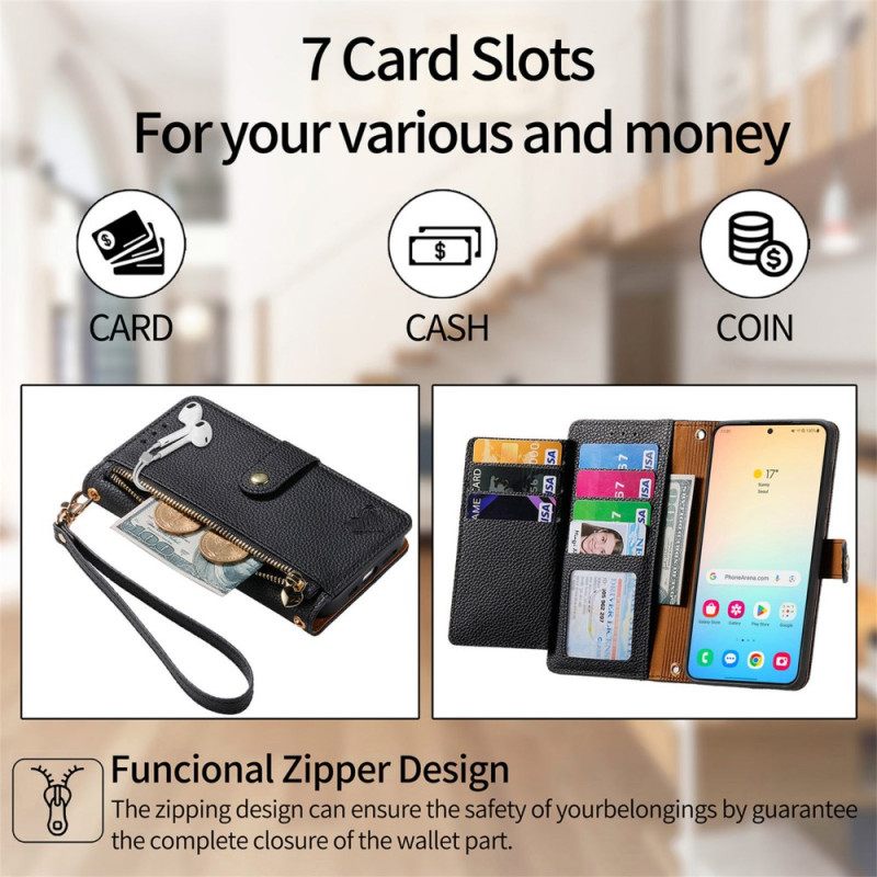 Δερματινη Θηκη Samsung Galaxy S25 5g Rfid Με Σχέδιο Καρδιάς