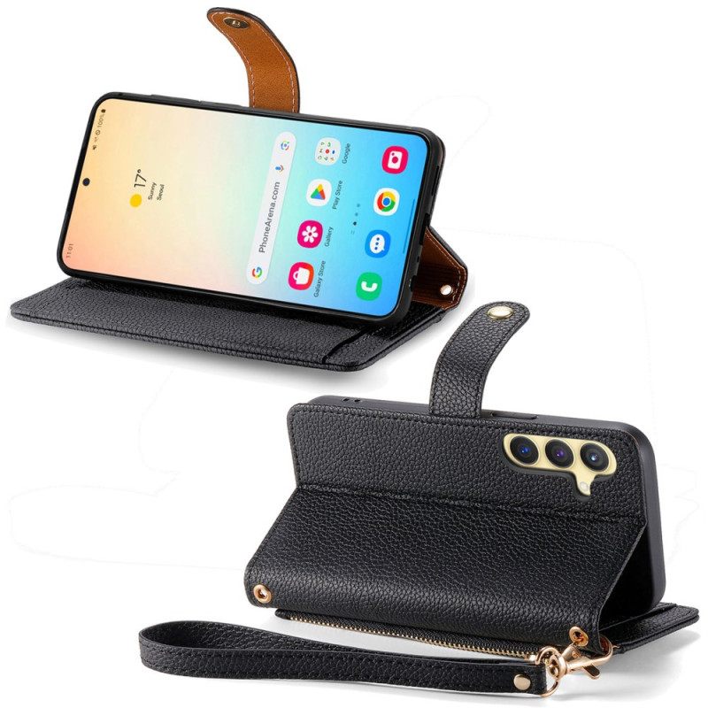 Δερματινη Θηκη Samsung Galaxy S25 5g Rfid Με Σχέδιο Καρδιάς