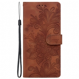 Δερματινη Θηκη Samsung Galaxy S25 5g Σχέδιο Με Δαντέλα Σε Σχήμα Λουλουδιού Σιλικόνης