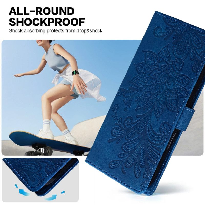 Δερματινη Θηκη Samsung Galaxy S25 5g Σχέδιο Με Δαντέλα Σε Σχήμα Λουλουδιού Σιλικόνης