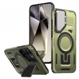 Κάλυμμα Samsung Galaxy S25 5g Βάση Και Προστατευτικό Φακού Συμβατά Με Magsafe