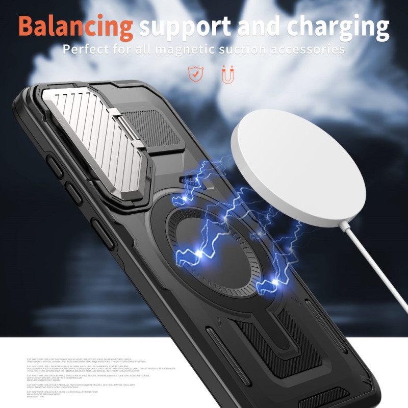 Κάλυμμα Samsung Galaxy S25 5g Βάση Και Προστατευτικό Φακού Συμβατά Με Magsafe