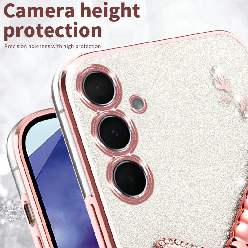 Κάλυμμα Samsung Galaxy S25 5g Με Βάση Kadem Με Λιβελούλα