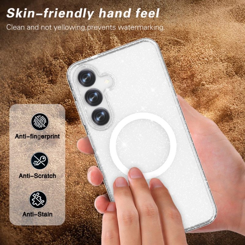 Κάλυμμα Samsung Galaxy S25 5g Συμβατή Με Glitter Back Magsafe