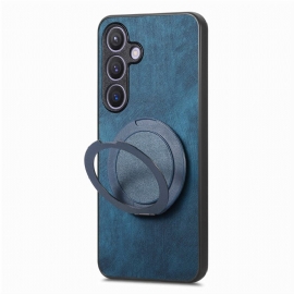 Κάλυμμα Samsung Galaxy S25 5g Συμβατό Με Magsafe Vintage Suede Effect Σιλικόνης