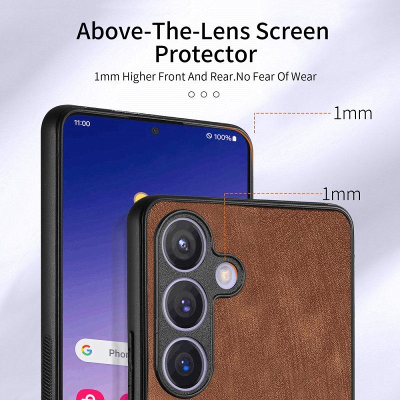 Κάλυμμα Samsung Galaxy S25 5g Θήκη Για Κάρτες Και Δαχτυλίδι Με Δερμάτινο Εφέ