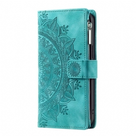 Θηκη Κινητου Samsung Galaxy S25 5g Πορτοφόλι Με Εφέ Σουέτ Μαντάλα