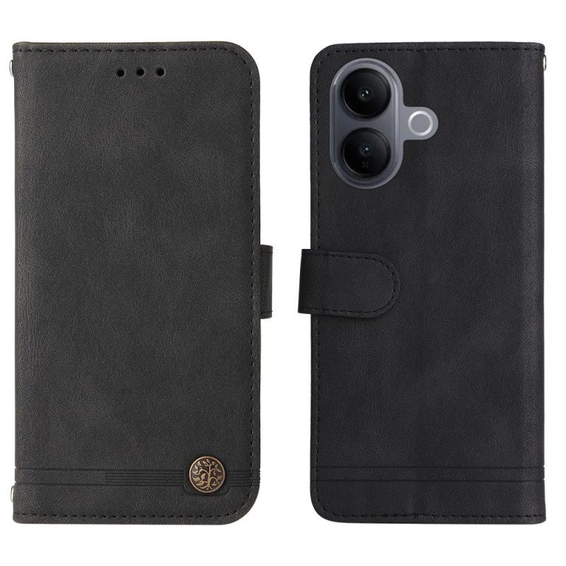 Δερματινη Θηκη Vivo V60 Lite Διακοσμητικό Πριτσίνι