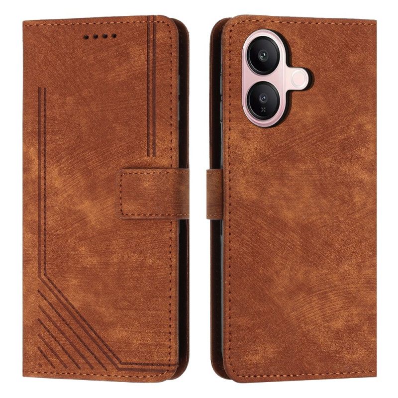 Δερματινη Θηκη Vivo V60 Lite Ρετρό Σχέδιο