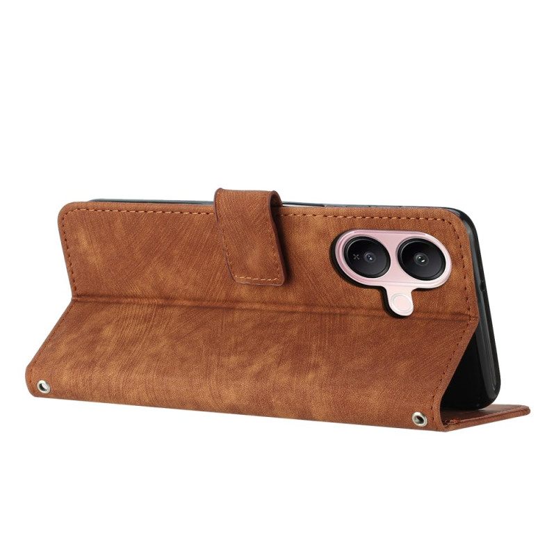 Δερματινη Θηκη Vivo V60 Lite Ρετρό Σχέδιο