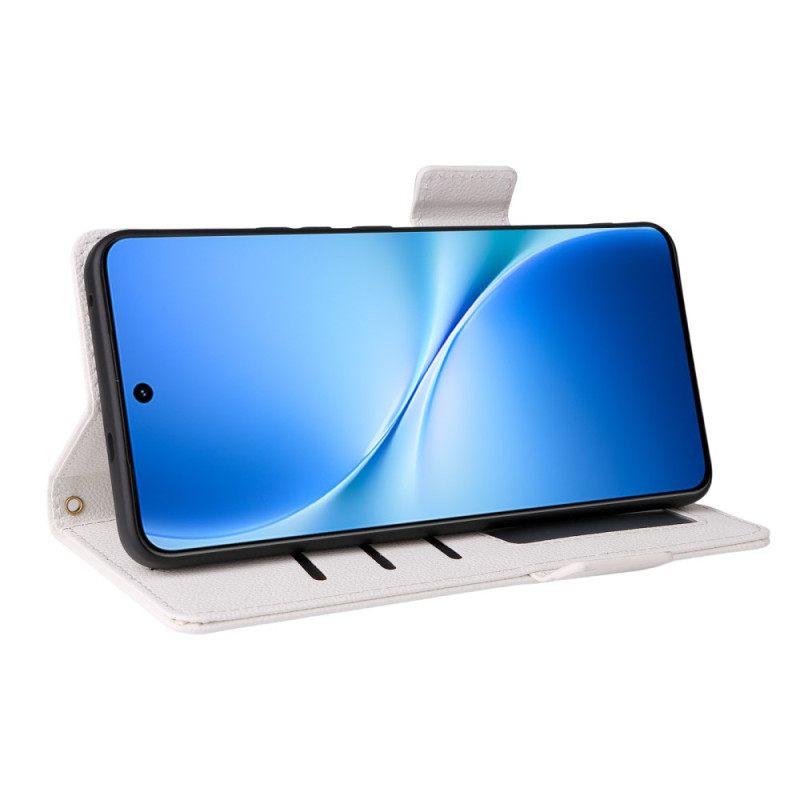 Δερματινη Θηκη Vivo V60 Lite Τεχνητό Δέρμα Με Λουράκι