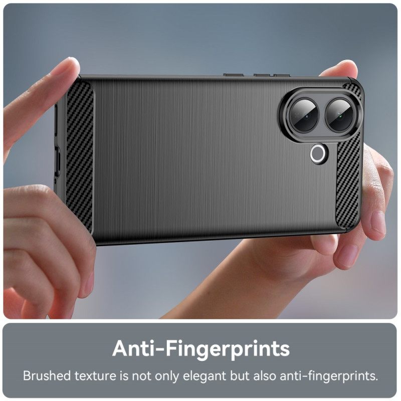 Κάλυμμα Vivo V60 Lite Βουρτσισμένο Ανθρακονήματα