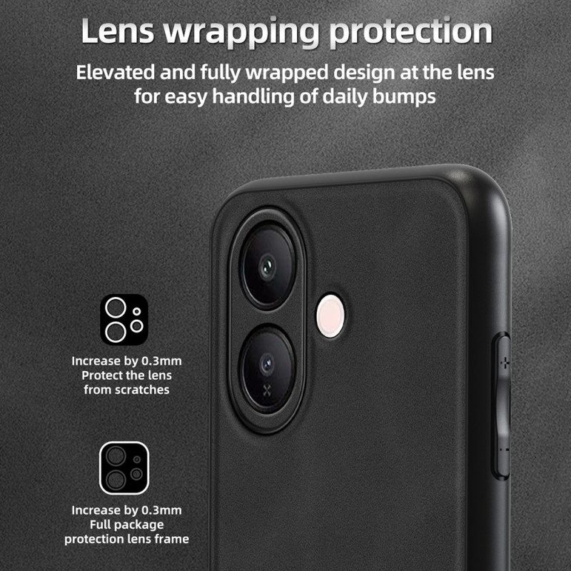 Κάλυμμα Vivo V60 Lite Ενισχυμένο Δέρμα Με Εφέ