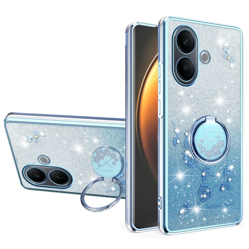 Κάλυμμα Vivo V60 Lite Με Βάση Δαχτυλιδιών Και Ντεγκραντέ Πούλιες