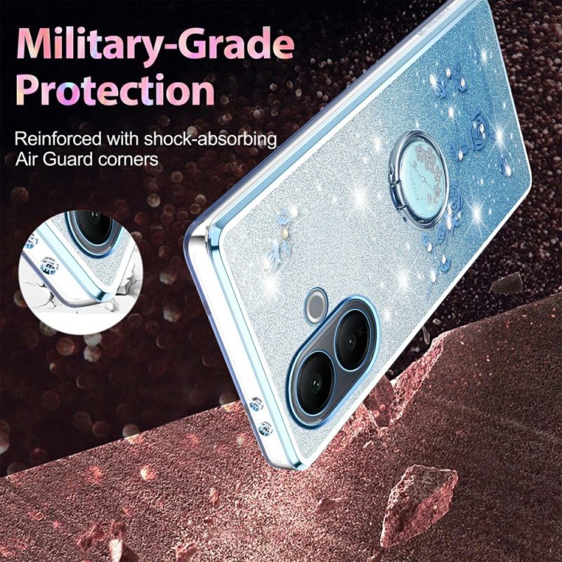 Κάλυμμα Vivo V60 Lite Με Βάση Δαχτυλιδιών Και Ντεγκραντέ Πούλιες