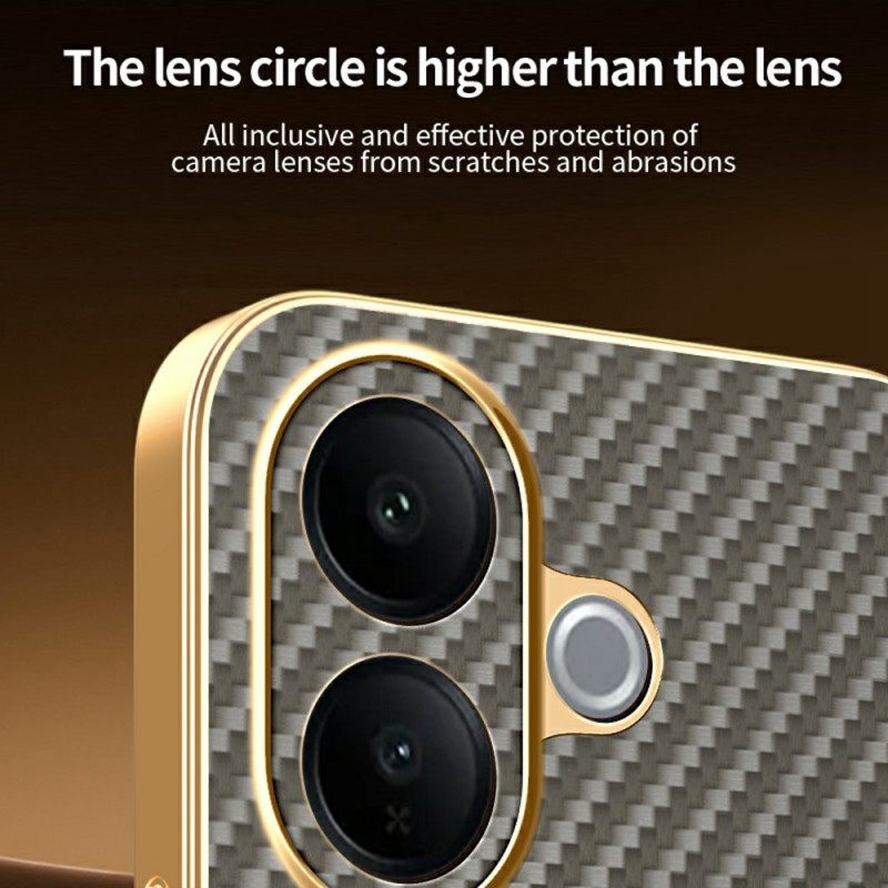 Κάλυμμα Vivo V60 Lite Υφή Ινών Άνθρακα