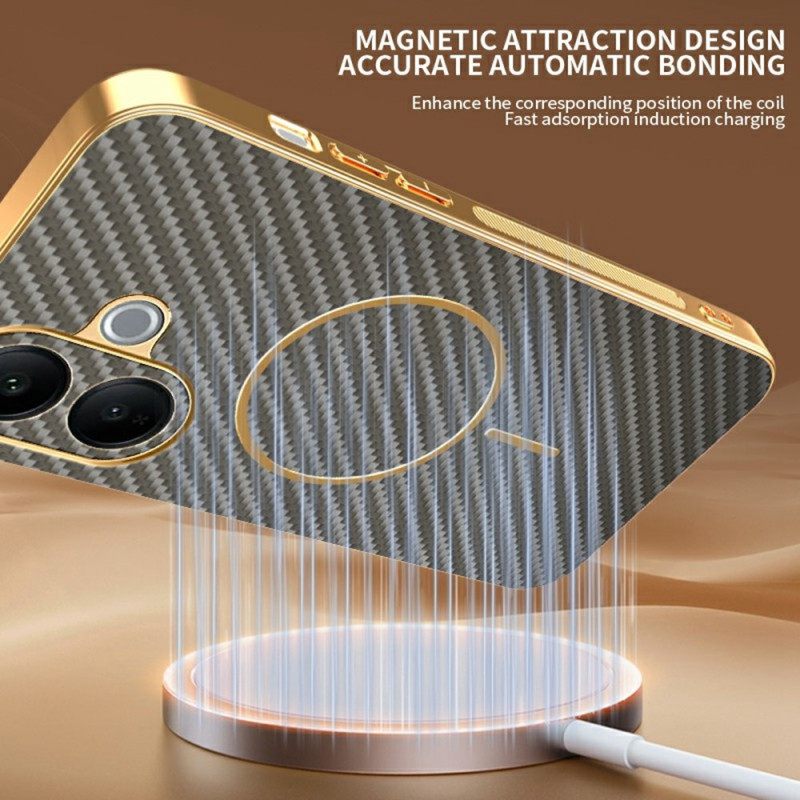 Κάλυμμα Vivo V60 Lite Υφή Ινών Άνθρακα