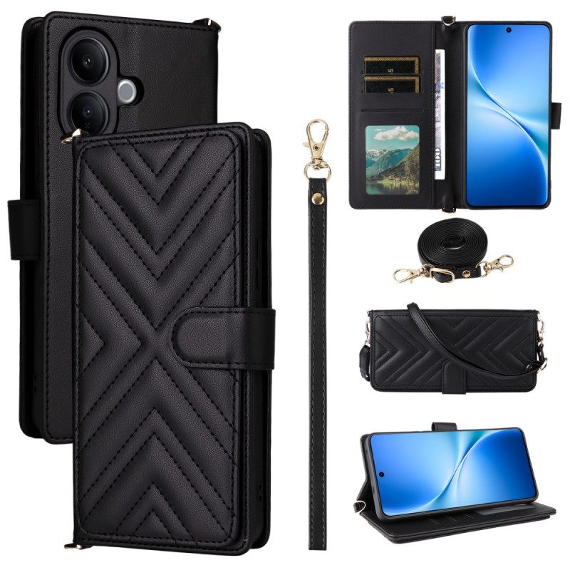 Θηκη Κινητου Vivo V60 Lite Θήκες Κινητών Καπιτονέ Με Λουράκια