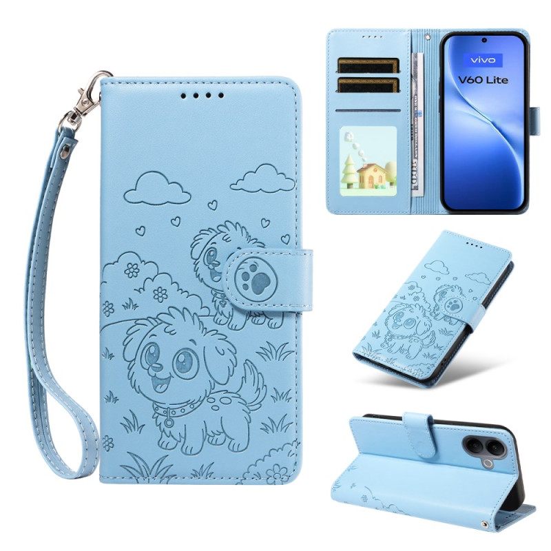 Θηκη Κινητου Vivo V60 Lite Θήκες Κινητών Προστασία Rfid Και Σχέδιο Σκύλου