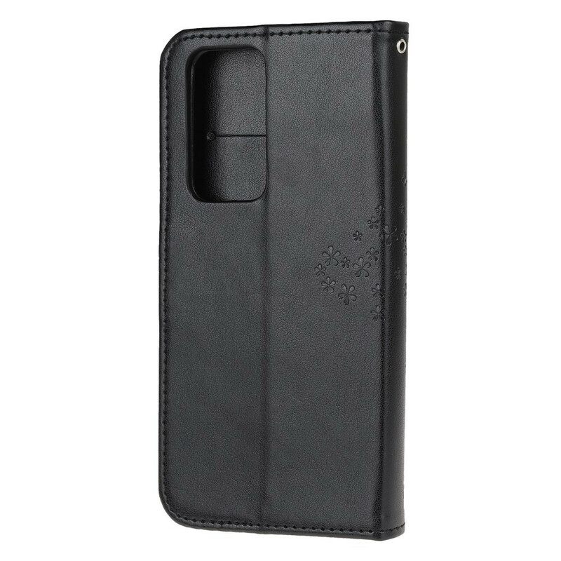 Κάλυμμα Xiaomi Mi 10T / 10T Pro με κορδονι Δέντρο Και Strappy Owls