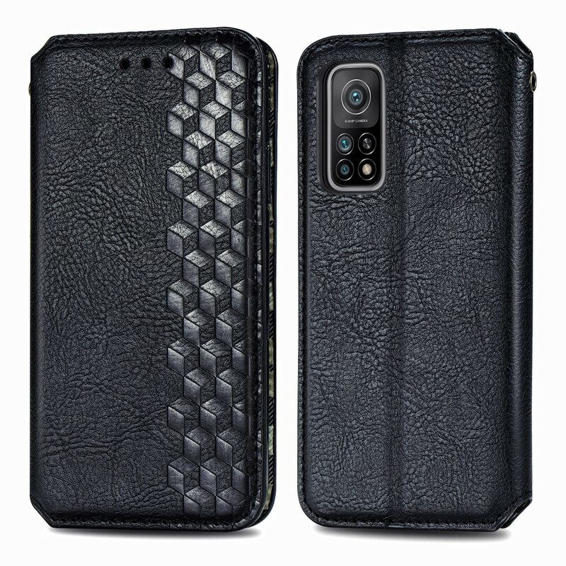 θηκη κινητου Xiaomi Mi 10T / 10T Pro Θήκη Flip Εφέ Δέρματος Με Υφή Διαμαντιού