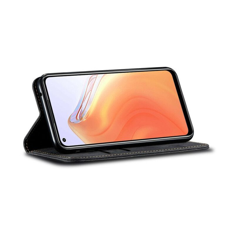 θηκη κινητου Xiaomi Mi 10T / 10T Pro Θήκη Flip Τζιν Ύφασμα