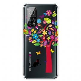 Θήκη Xiaomi Mi 10T / 10T Pro Γάτα Κάτω Από Το Χρωματιστό Δέντρο