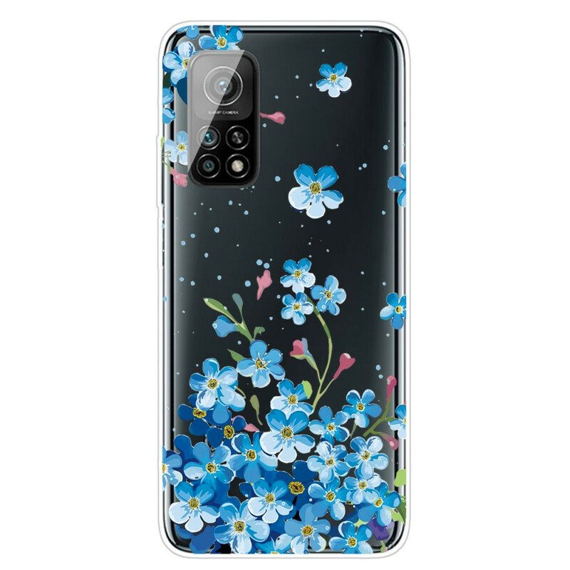 Θήκη Xiaomi Mi 10T / 10T Pro Μπουκέτο Με Μπλε Λουλούδια
