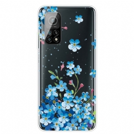 Θήκη Xiaomi Mi 10T / 10T Pro Μπουκέτο Με Μπλε Λουλούδια