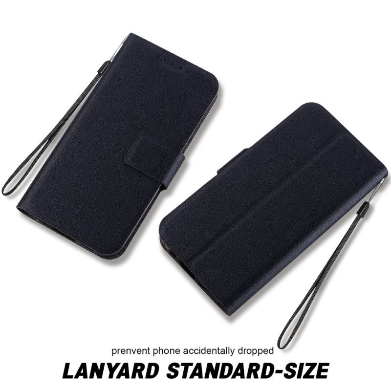 Δερματινη Θηκη Samsung Galaxy S25 Plus 5g Απλό Δερμάτινο Εφέ Με Λουρί Σιλικόνης