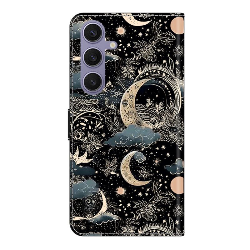 Δερματινη Θηκη Samsung Galaxy S25 Plus 5g Σεληνιακό Σχέδιο