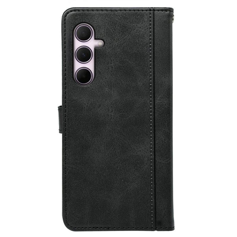 Δερματινη Θηκη Samsung Galaxy S25 Plus 5g Vintage Στυλ Σιλικόνης