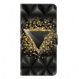 Δερματινη Θηκη Samsung Galaxy S25 Plus 5g Χρυσό Τρίγωνο Σιλικόνης