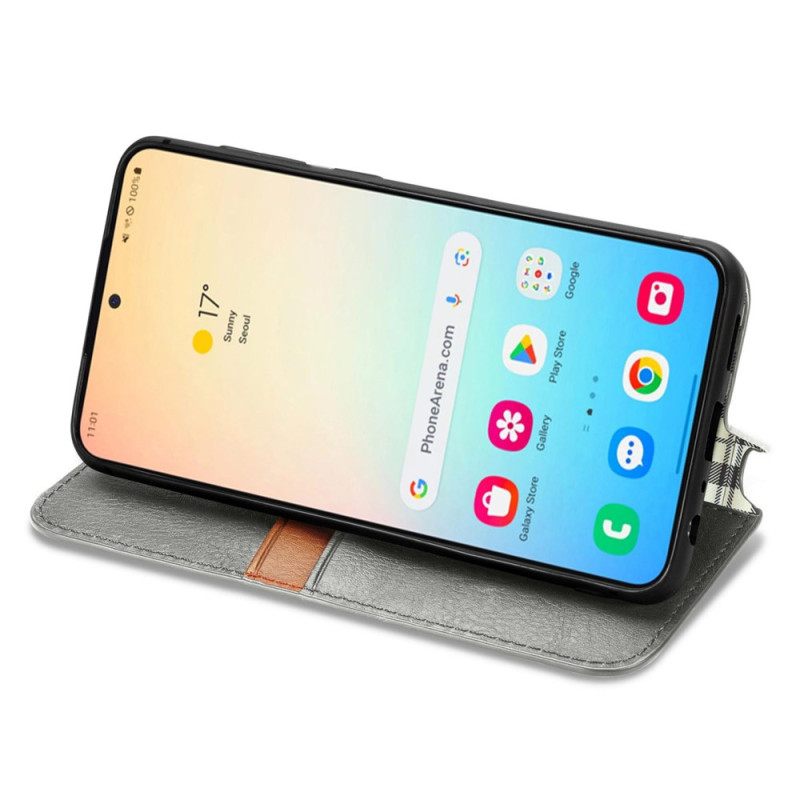 Δερματινη Θηκη Samsung Galaxy S25 Plus 5g Ζωφόρος Εφέ Σουέτ