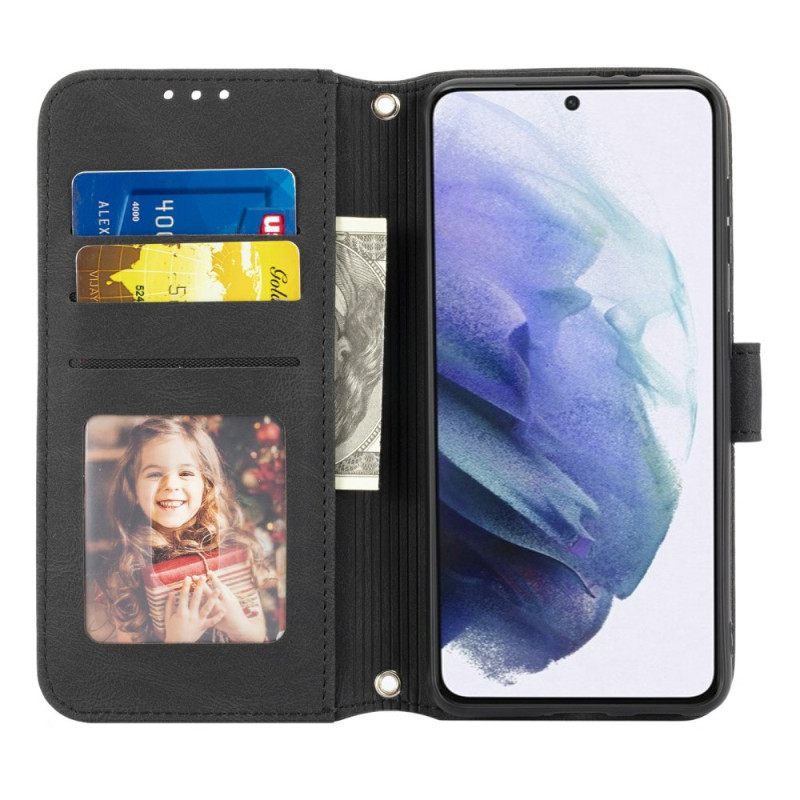 Δερματινη Θηκη Samsung Galaxy S25 Plus 5g Ζωφόρος Και Λουράκι