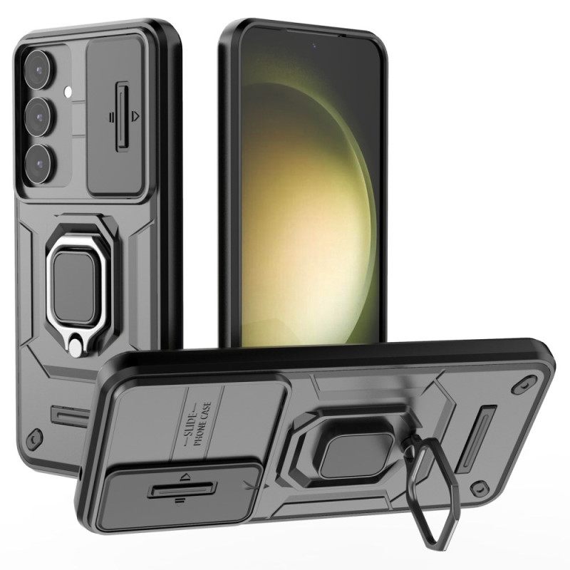 Κάλυμμα Samsung Galaxy S25 Plus 5g Ανθεκτικό Δαχτυλίδι Με Προστατευτικό Φακού