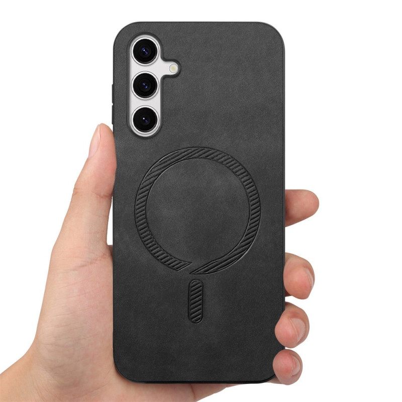 Κάλυμμα Samsung Galaxy S25 Plus 5g Δερμάτινο Εφέ Συμβατό Με Magsafe