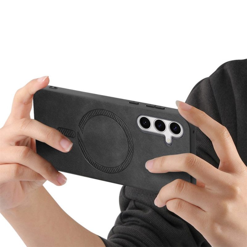 Κάλυμμα Samsung Galaxy S25 Plus 5g Δερμάτινο Εφέ Συμβατό Με Magsafe