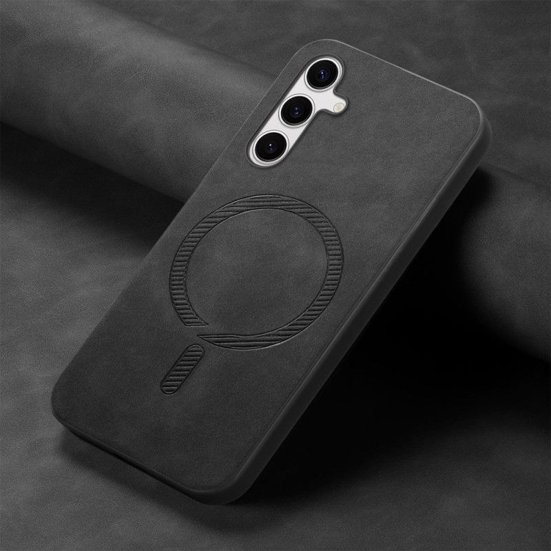 Κάλυμμα Samsung Galaxy S25 Plus 5g Δερμάτινο Εφέ Συμβατό Με Magsafe